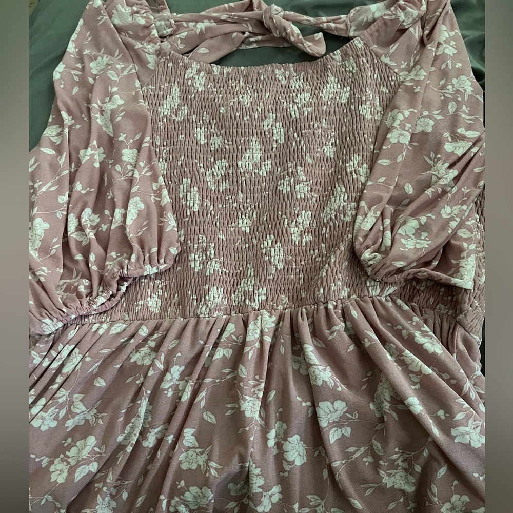Floral peplum top